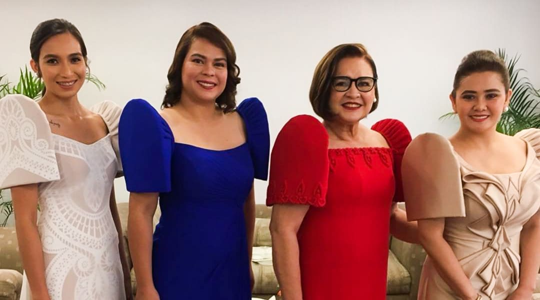 Duterte Women wearing Cary Santiago outfits