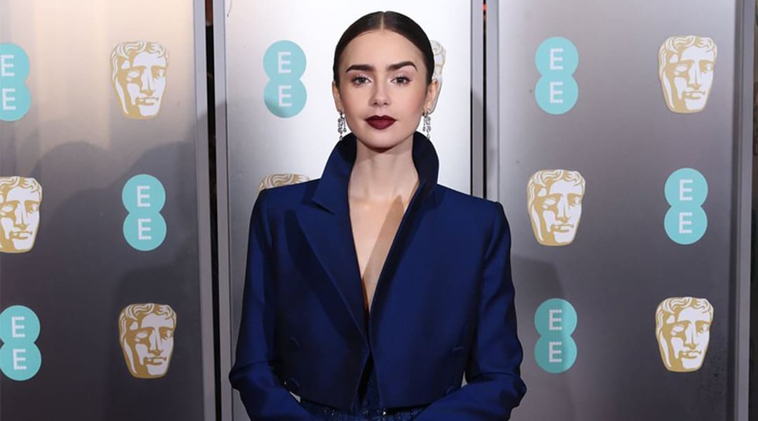 Lily-Collins-BAFTAs