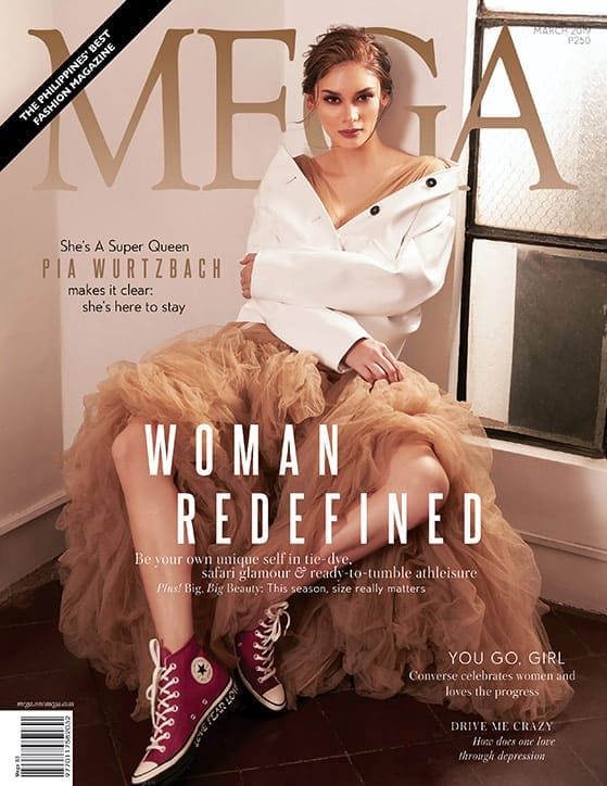 MEGA March Cover Pia Wurtzbach Converse