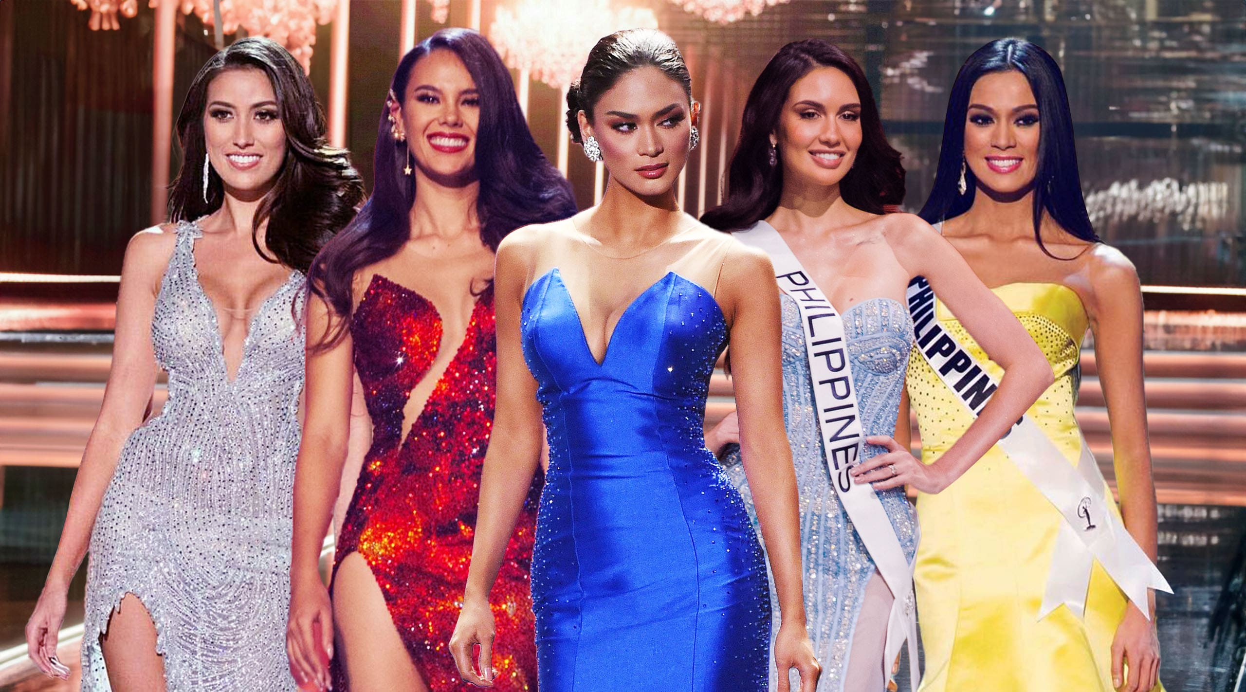 Miss Universe Philippines Evening Gowns Over a Decade