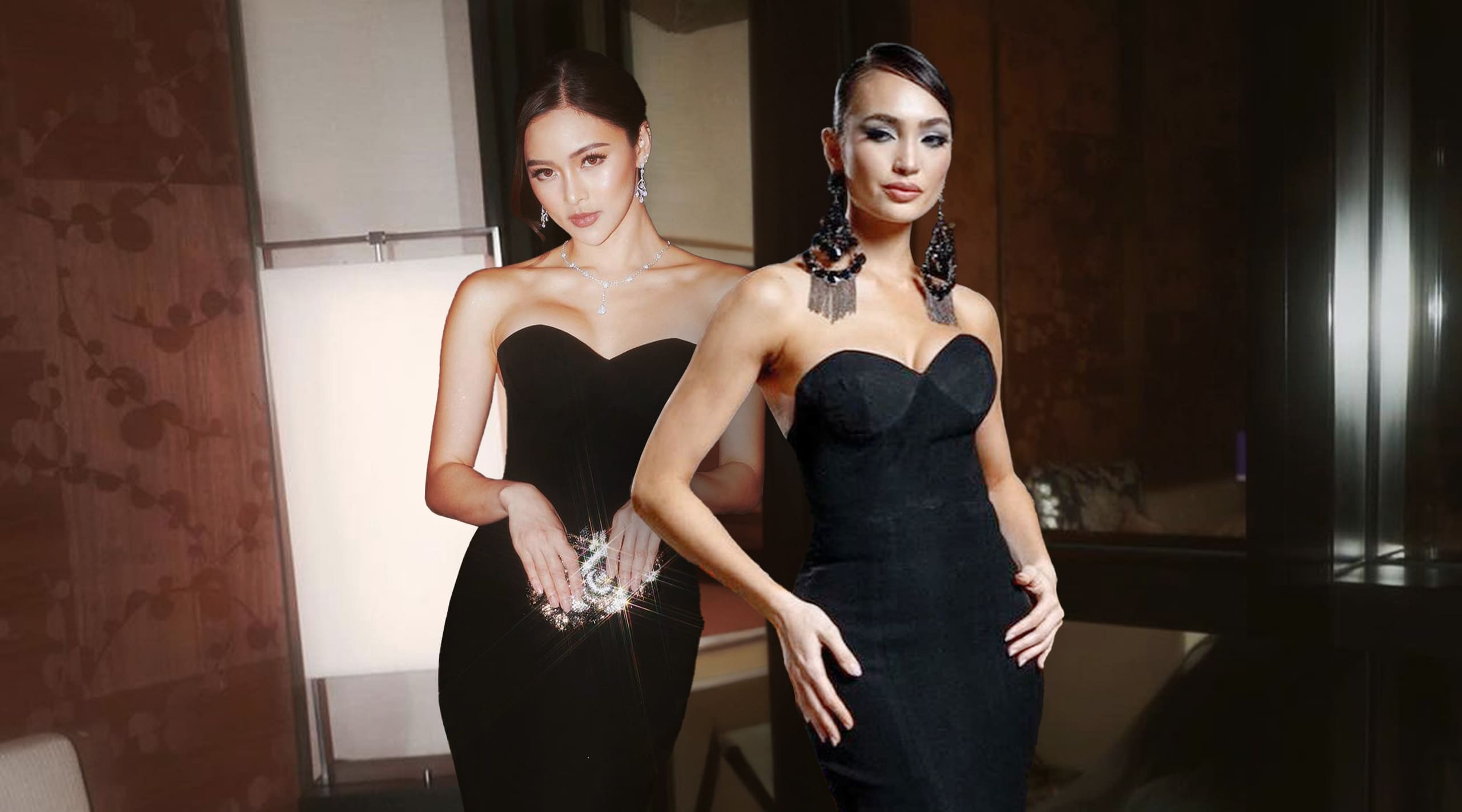 Kim Chiu and R'Bonney Gabriel in Matching Francis Libiran Gowns