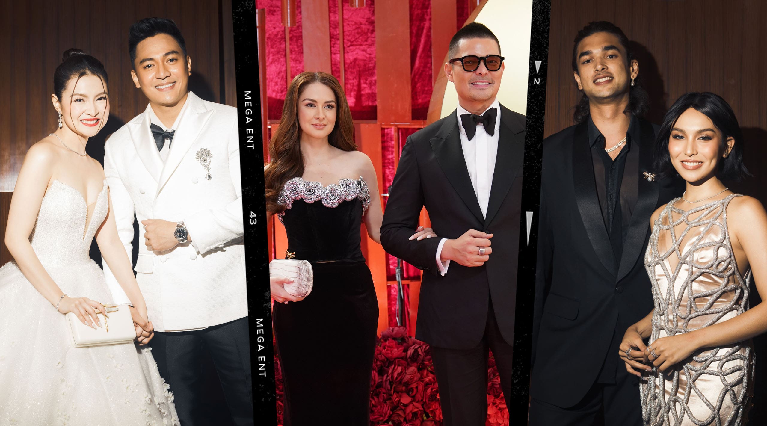 GMA Gala 2024 Stylish Couples Pairings MEGA Entertainment Dingdong Dantes and Marian Rivera Barbie Forteza and Jak Roberto Kyline Alcantara and Kobe Paras