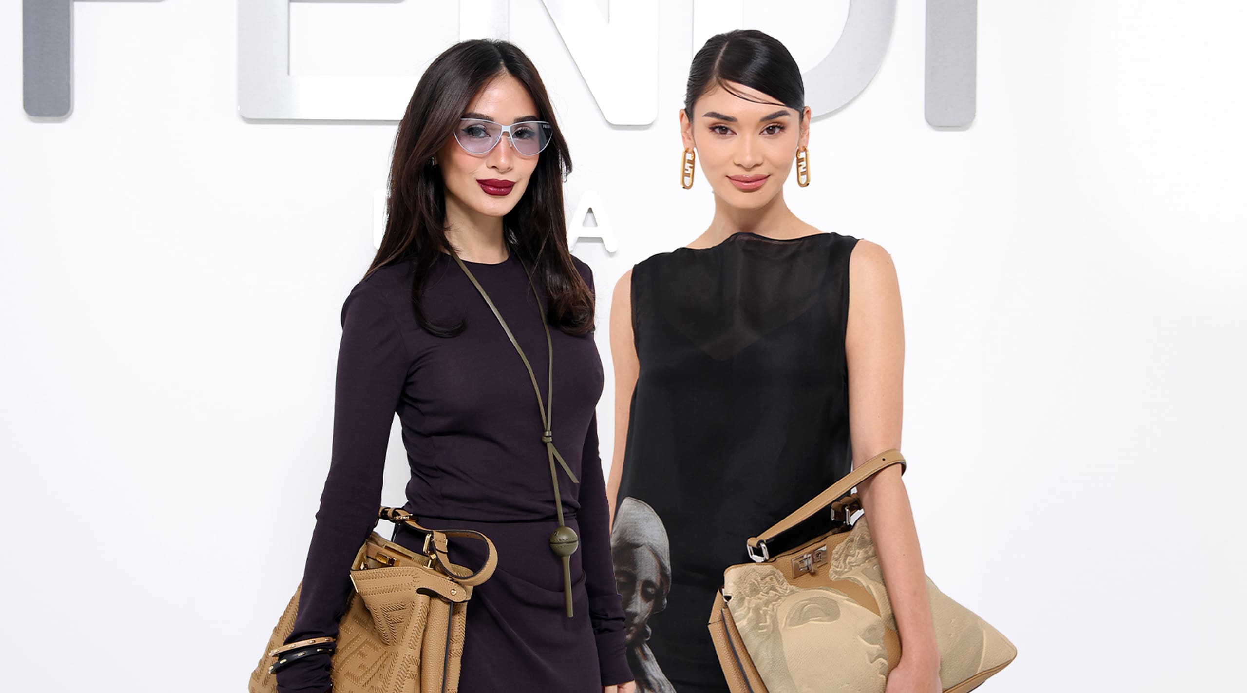 mega heart evangelista Pia Wurtzbach fendi ss25 Milan fashion week