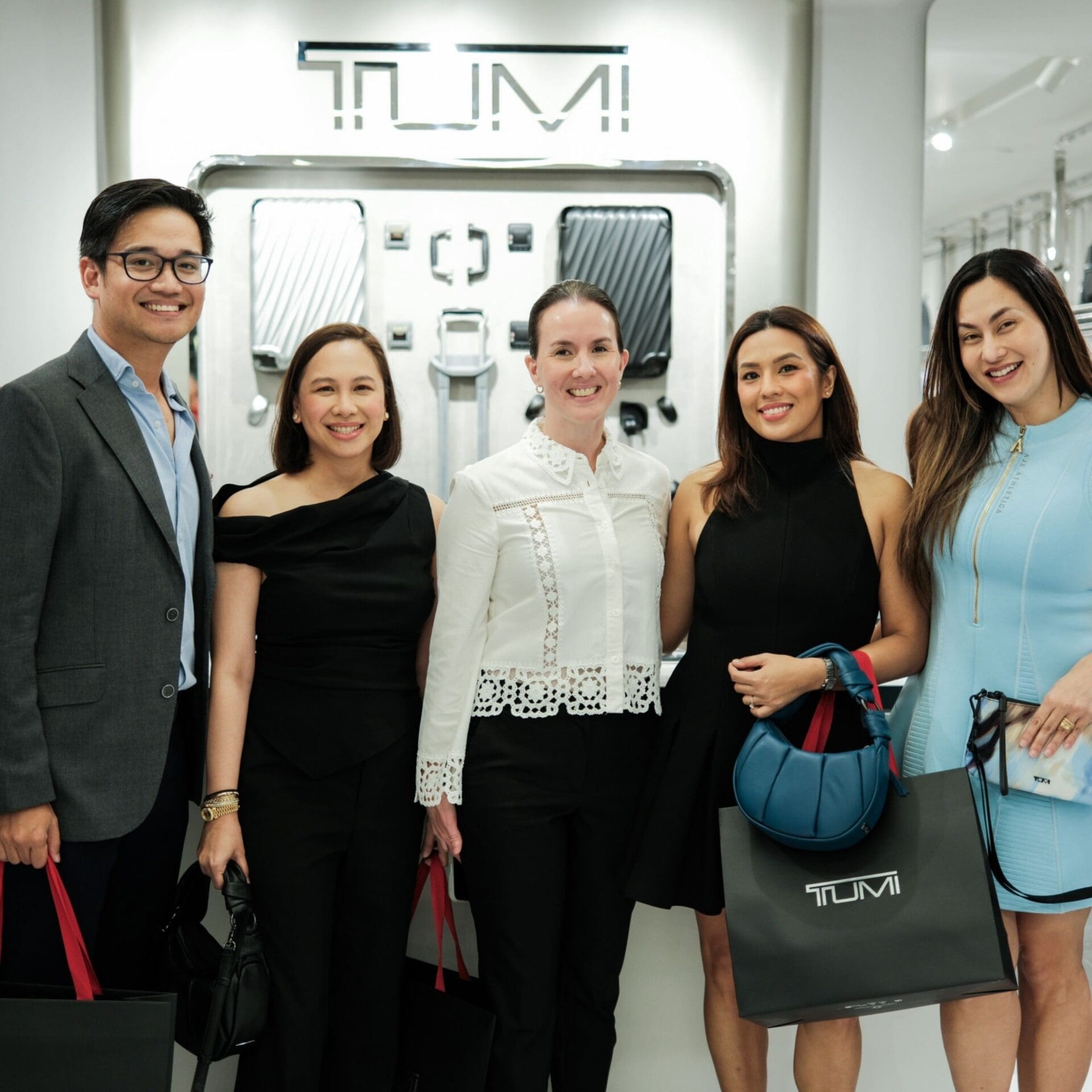 Celebrities at TUMI's new Manifest Concept Design Store