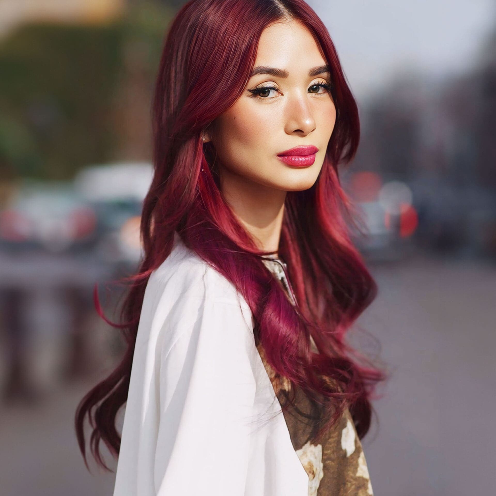 This Exact Lipstick Matches Heart Evangelista's Hair Color