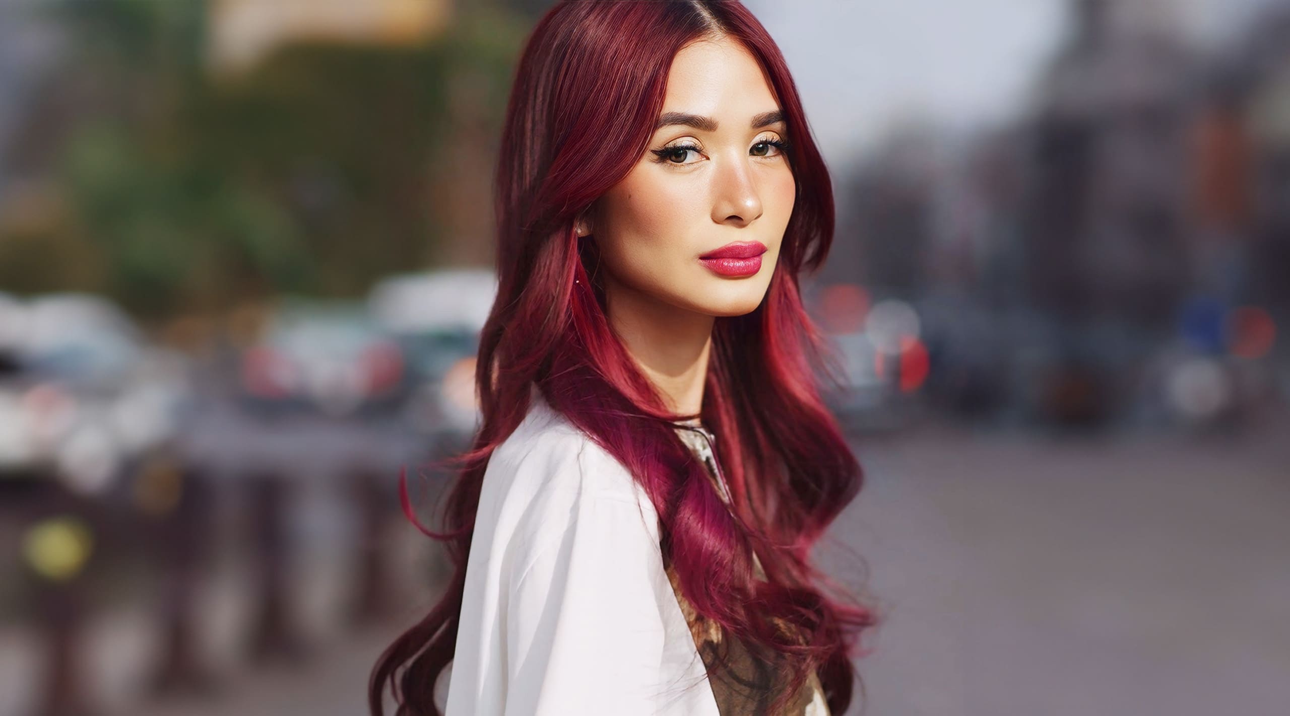 This Exact Lipstick Matches Heart Evangelista's Hair Color